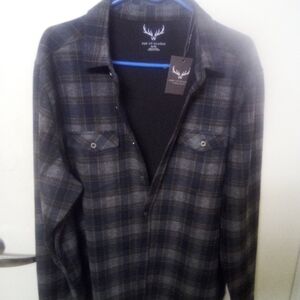 Age Of Wisdom Plaid Shirt Jacket
